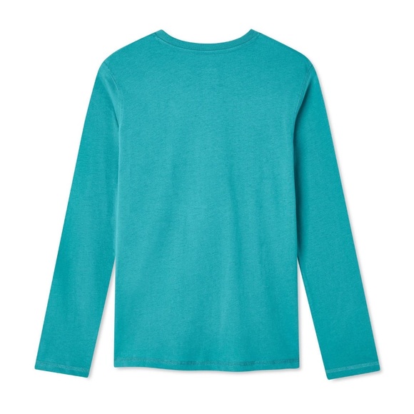 🛹 Boys Long-Sleeve T-Shirt - Printed Skateboarding Design - Blue / Teal 🛹 - Picture 2 of 6